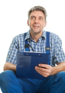 Interview mouse exterminator taking notes Interview mouse exterminator taking notes