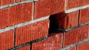 Weep Hole in Brick Wall